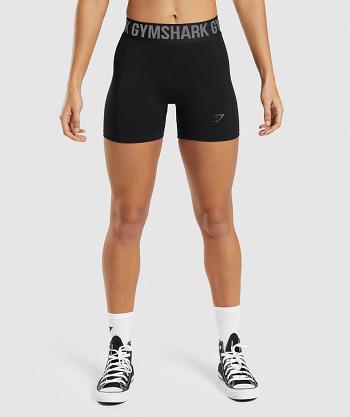 Dámské Šortky Gymshark Flex Černé Šedé | CZ 3880LIS